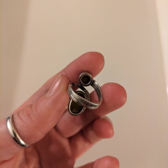 Vintage Sterling Silver Tigers Eye Ring - Picture 3 of 7